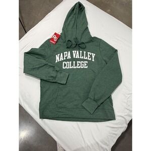 Napa Valley College Pullover Mens Large Hunter Green  NWT
